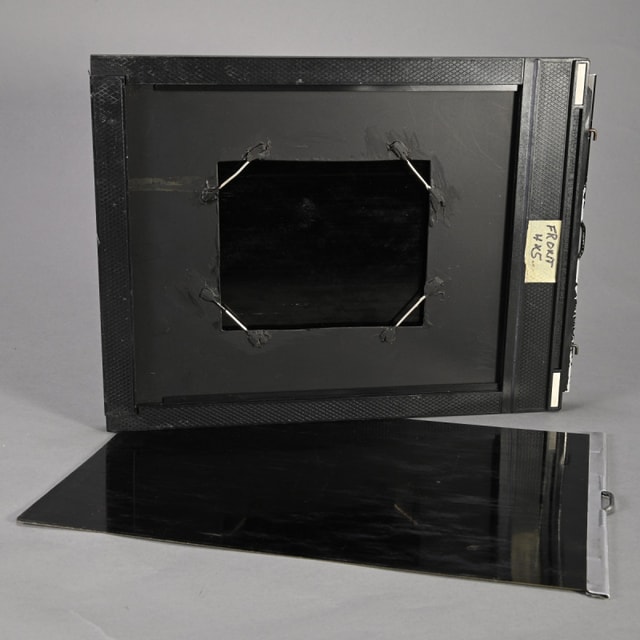 Fidelity 8x10 Cut Film Holder Modified for 4x5 Wet Plate