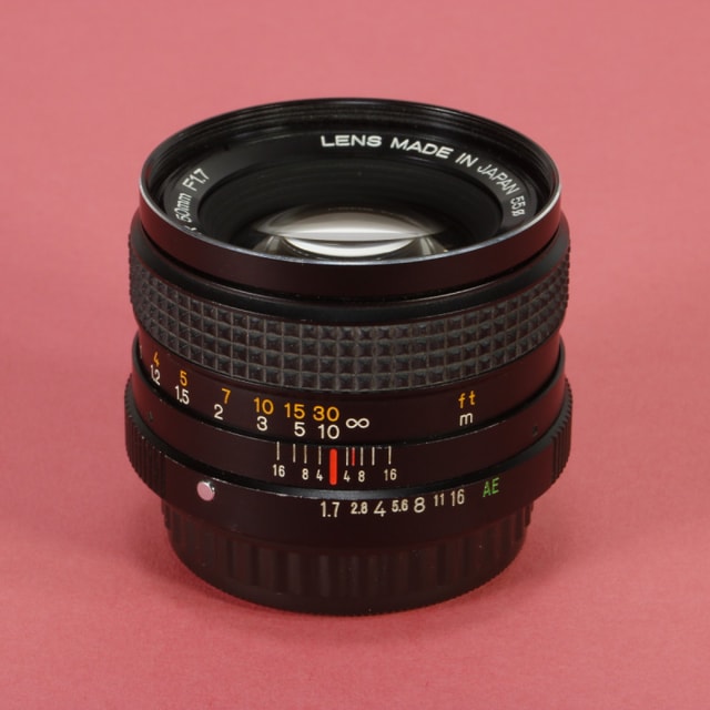 Konica 50mm f1.7 Hexanon AR Lens