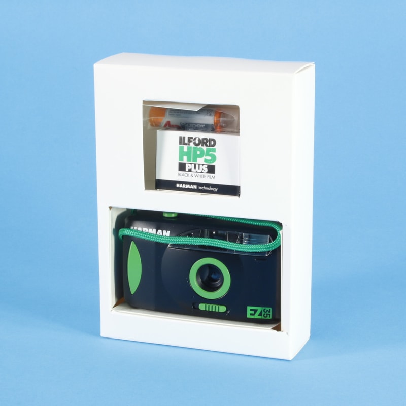 Ilford Harman Reusable 35mm Film Camera + 2 Rolls Of 400 ISO Black & White Film