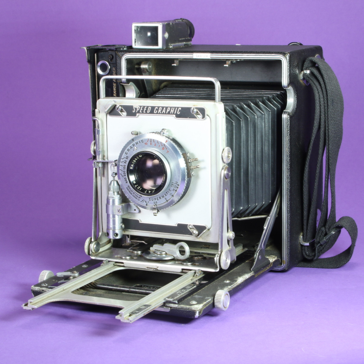 Graflex Speed Graphic 4x5 Camera Kit with Kodak 127mm f4.7 Lens 