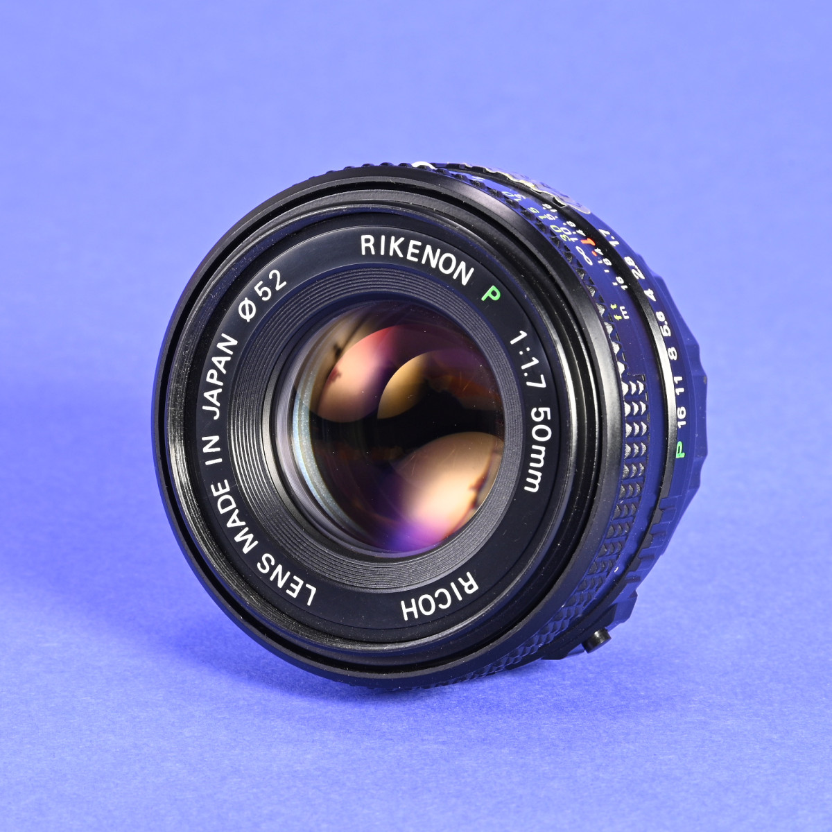 Ricoh 50mm f/1.7 Rikenon P Lens for Pentax K Mount | Blue Moon Camera