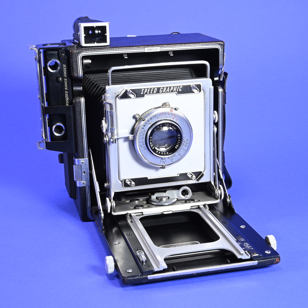 Graflex Speed Graphic 4x5 Camera with 127mm f4.7 Lens | Blue Moon Camera