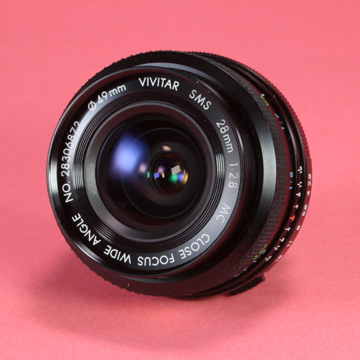 Vivitar 28mm f2.8 SMS MC Close Focus Wide Angle Lens for Olympus