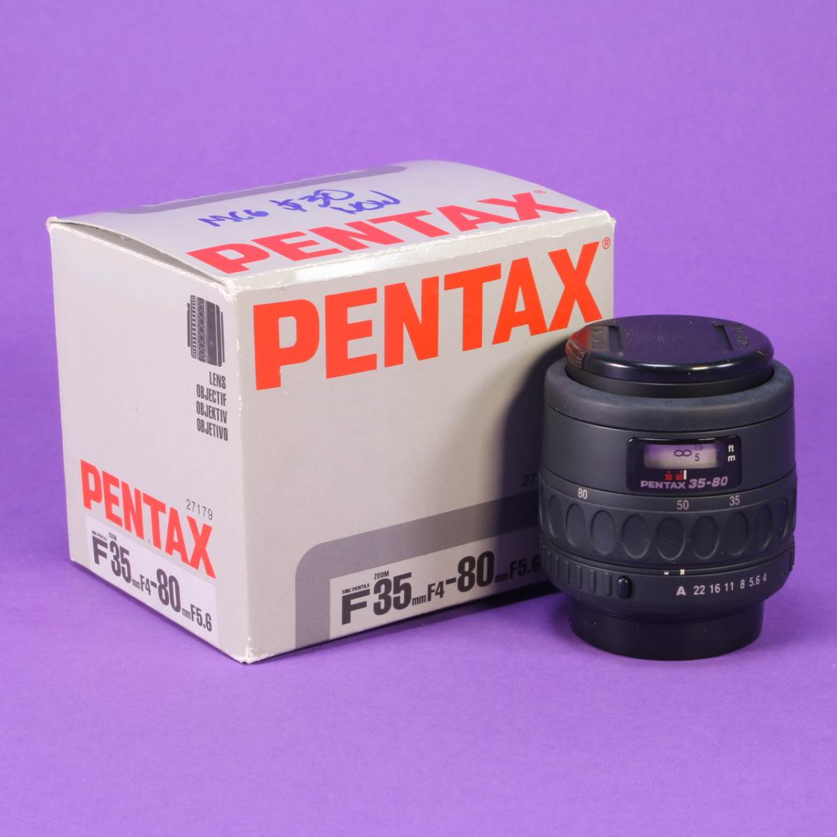 Pentax 35-80mm f4-5.6 SMC Pentax-F Lens for Pentax PK-AF | Blue