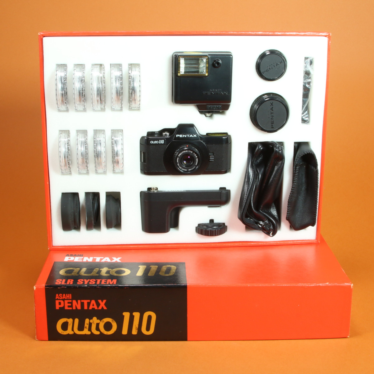 Used Pentax Auto 110 Camera Kit - Compact SLR for 110 Film Format 