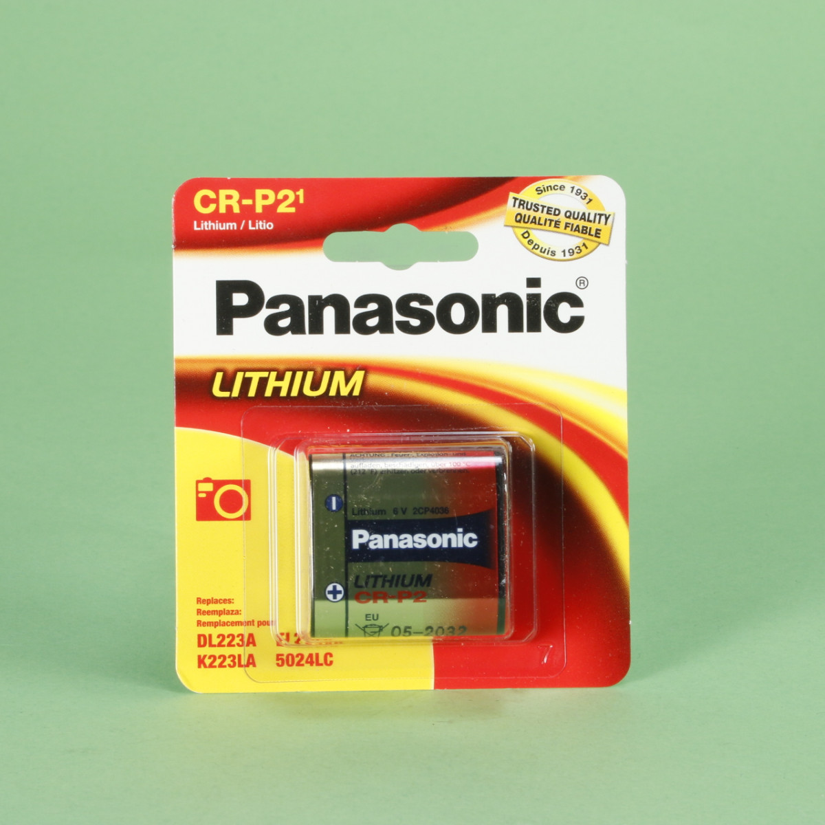 Panasonic CRP2 Lithium-Batterie 6V - 3er Pack, Ideal Für Kameras Und Fotoequipment