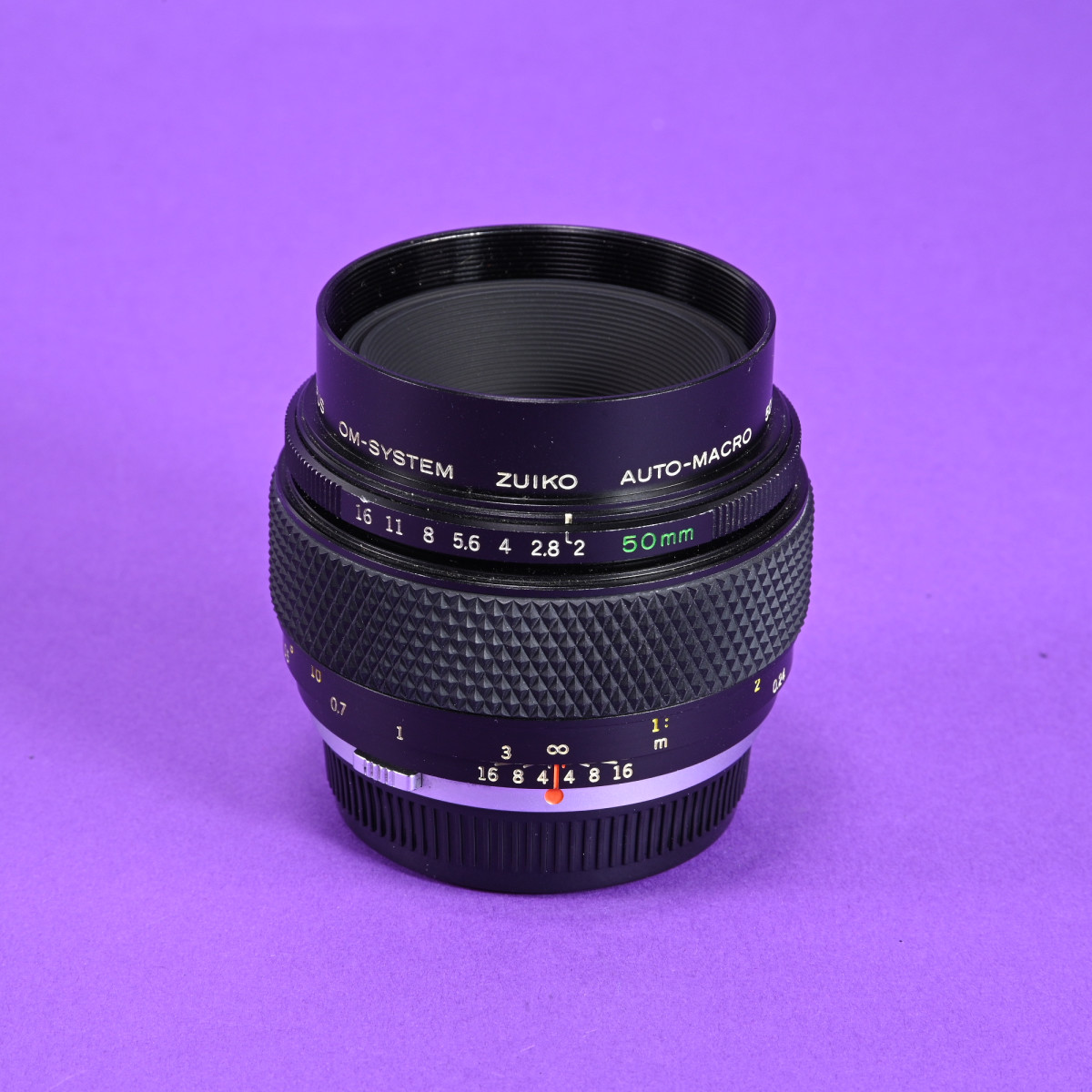 オリンパス ZUIKO AUTO-MACRO 50mm F2 1:2 ② Used Olympus OM Zuiko Auto-Macro 50mm f/2 Lens for Sale | Blue